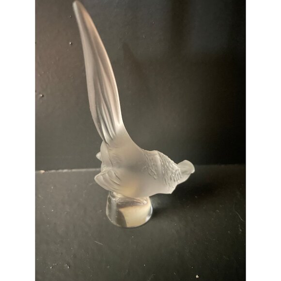 Lalique Faisan Cachet Pheasant Letter Seal Figurine Vintage France Signed - Picture 2 of 6